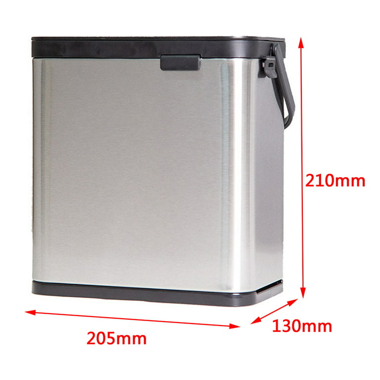 Skraap Hanging Trash Can - 2.4 Gallon - Collapsible Garbage Can for Kitchen  Cabinet Door - Small Car Front Seat Trashcan - Under Sink & Counter Bin 