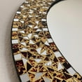 thumbnail image 5 of DecorShore 24" Decorative Glass Mosaic Wall Mirror (Golden Sands), 5 of 6