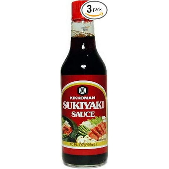 Kikkoman Sukiyaki Sauce, 10-Ounce Bottle (Pack of 3)