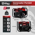 thumbnail image 3 of Generador Portátil a Gasolina 2 Tiempos 750-900w SWEDISH HUSKY POWER HKG1000B, 3 of 10