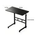 thumbnail image 2 of Golyzmt Height-Adjustable Overbed Table, C-Shaped, 23.6" Wide with Rolling Wheels, Light Wood, 2 of 7
