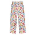 thumbnail image 2 of Colorful Hearts Pattern Pajama Pants Soft Lightweight Lounge Pants Bottoms Sleep Pants Warm Comfy, 2 of 9