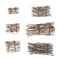 thumbnail image 2 of 6PCS Natural Purple Bamboo Fence Mat Micro Landscape Decoration (1PC/Each Style), 2 of 6