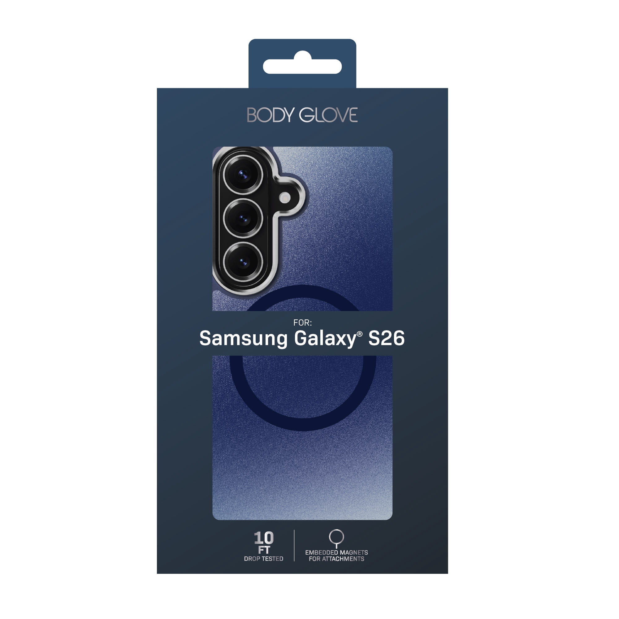 Body Glove Reflector Phone Case for Samsung Galaxy S26, MagSafe Compatible - Metallic Navy Blue