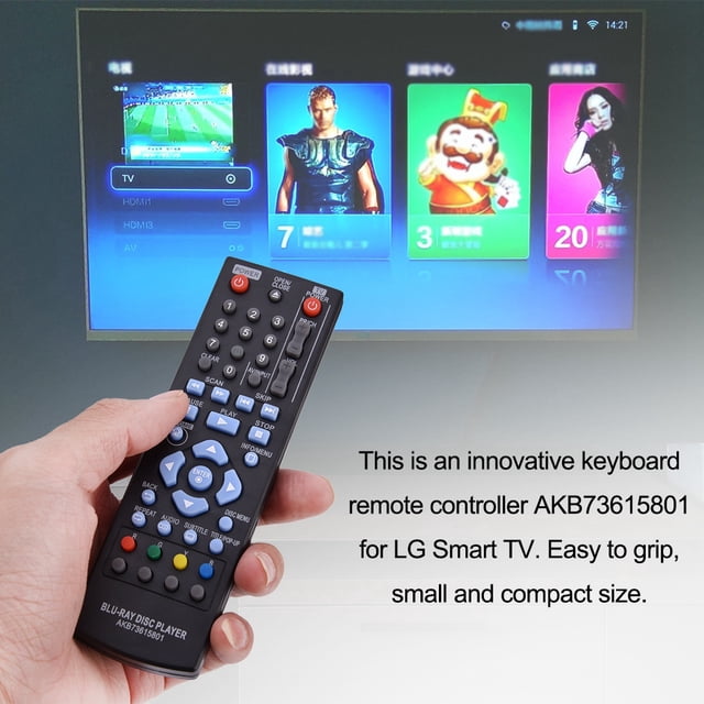 Control remoto de repuesto para controlador de televisión para
