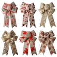 thumbnail image 1 of RV 6 uds cinta navideña cinta de cáñamo de imitación lazos decorativos navideños cinta de lazo DIY, 1 of 5