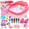 thumbnail image 1 of Spa para pies para niños IPOOLTENG con kit de uñas y luces de colores, 1 of 9