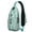 Greenish-blue-5, variant on Cartoon hedgehog Leaves Cute Watercolor hedgehog Print Sling Bag Sling Backpack, Multiple Compartments, Lightweight and Durable, Ideal for Daily commuting, travelers