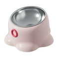 thumbnail image 4 of Comedero inclinado para gatos, comedero para el hogar, bebedero para interiores, dispensador de comida versátil, cuenco extraíble de acero inoxidable Rosa, 4 of 8