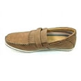 thumbnail image 3 of Polar Fox Mens Brown Slip on Casual Driving Boat Shoes Buckle Design Styled In Italy, 3 of 6
