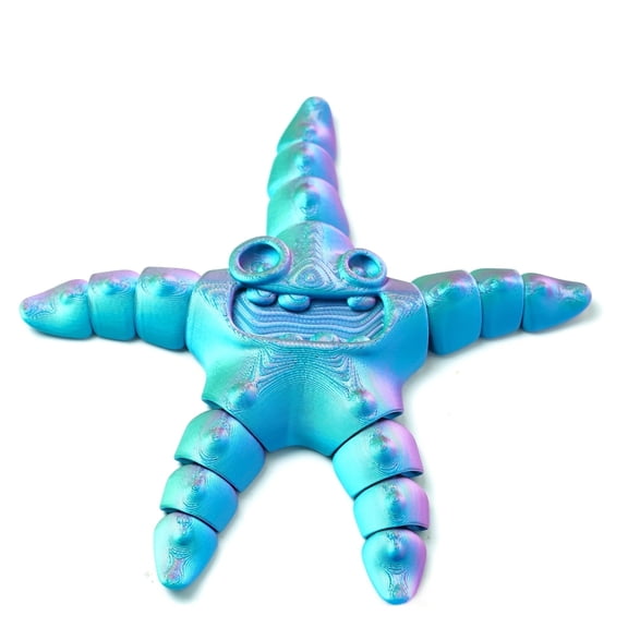 3D Printed Starfish Model,Flexible Animals Toy Statue,Movable Joints,Home Office Decor,Interesting Toys for Autism/ADHD,Festival Gifts toco,Fidget Toys, Executive Desk Animals Toy