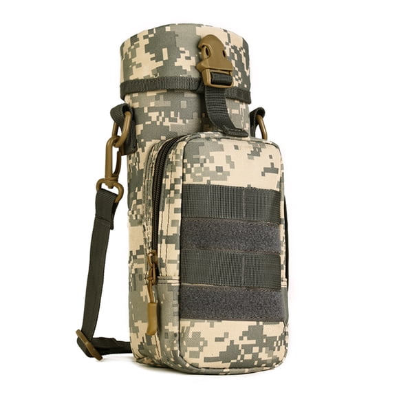 Greeniant Bolsa para botella de agua, para viajes, pesca, montañismo, hervidor de agua, soporte para bolsa, cordón para montar, paquete Escalada UCA