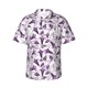 thumbnail image 1 of Balery Violets Flowers Camisas hawaianas de manga corta para hombre, camisas playeras de corte holgado, camisas de vacaciones con botones,Medium, 1 of 7
