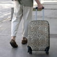 thumbnail image 3 of Black and Tan Leopard Print Luggage Cover Fashion Suitcase Cover Baggage Covers Fit 25-28 Inch Luggage (Go Travel), 3 of 5