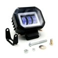 thumbnail image 1 of Faro Para Moto Rasen Auxiliar Led Con Lupa Cuadrado Con 3 Led Ojo De Angel Con Luz Blanca Fija Y Estrobo  rojo, 1 of 6