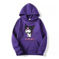 thumbnail image 2 of Sudaderas con capucha para mujer, ropa con muchas reseñas coreanas, productos de Sanrio Kuromi, sudaderas estampadas, moda de invierno, envío gratis, 2024, 2 of 7