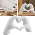 thumbnail image 4 of Escultura Arte Moderno Estatua Dedo Amor Manos Corazón Artística para El, 4 of 9