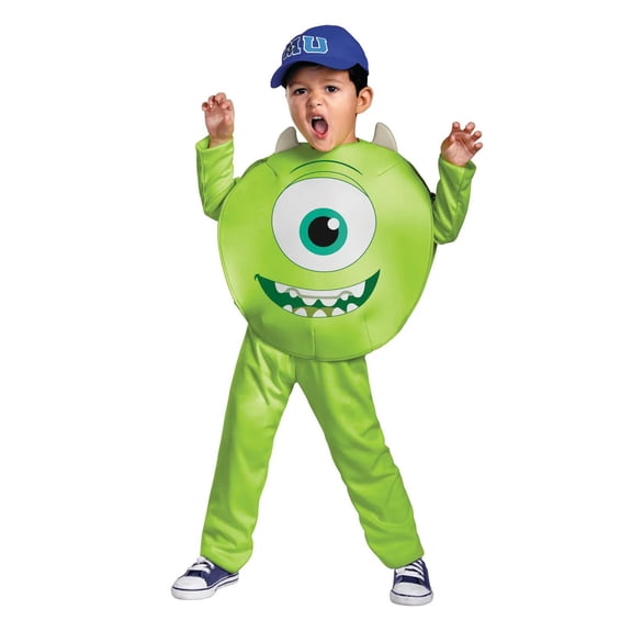Disguise Toddler Boys' Classic Monsters University Mike Jumpsuit Costume - Size 4-6