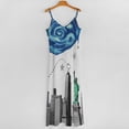 thumbnail image 5 of New York City Skyline with Stars Sleeveless Dress Dresses Women Summer Women's Summer Clothing, 5 of 9