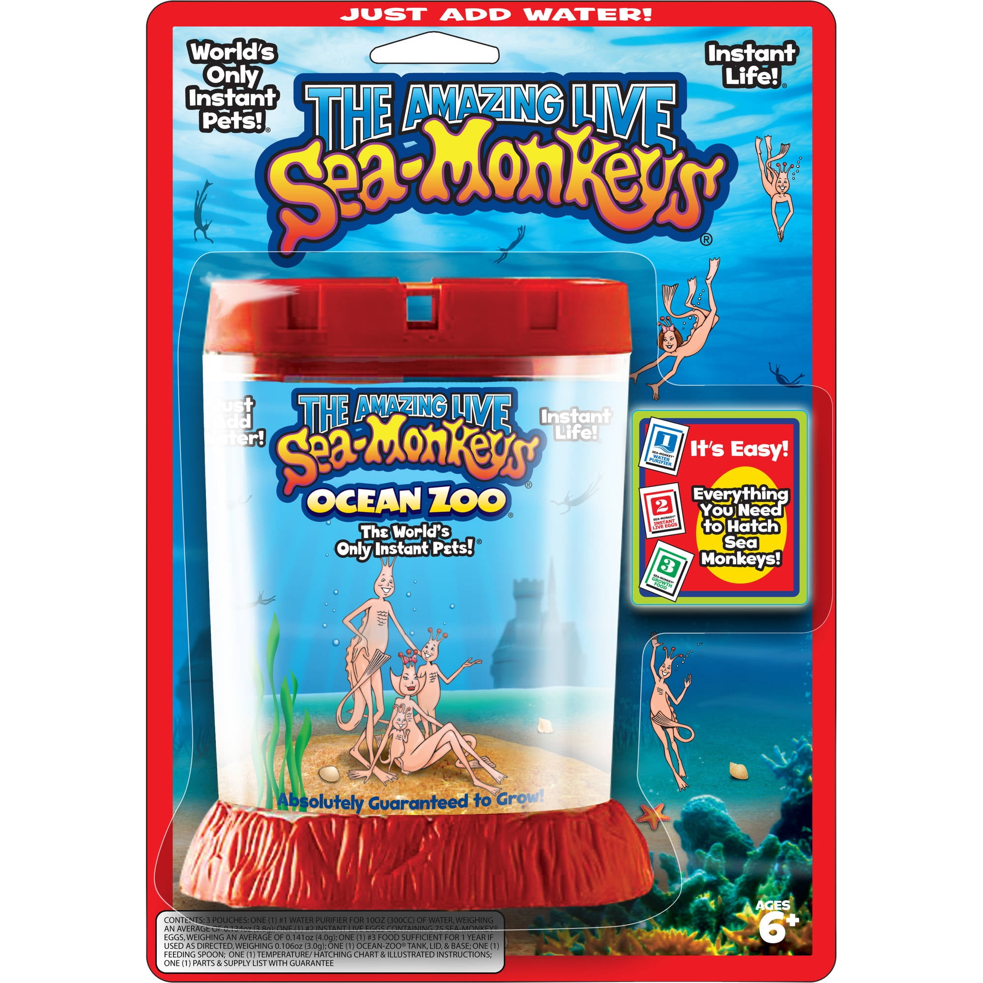 Big Time Toys The Amazing Live Sea Monkeys Kit Ocean Zoo