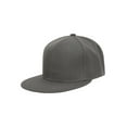 thumbnail image 1 of Top Headwear Flat Bill Adjustable Snapback Cap - Dark Grey, 1 of 2