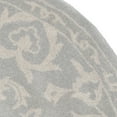 thumbnail image 4 of SAFAVIEH Bella Oliver Floral Wool Area Rug, Grey/Silver, 5' x 5' Round, 4 of 6