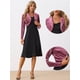 thumbnail image 2 of Bolero Elegante de Terciopelo para Mujer Bolero Crop Cardigan para Cóctel Chaqueta Corta Violeta XL, 2 of 6