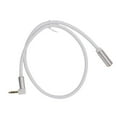 thumbnail image 1 of 3.5mm Headphone Extension Cable, Right Angle AUX Cable Adapter Male to Female Stereo Sound Cable Stereo Jack Plug AUX Connector Stereo Audio Extension Cable for Tablet Speaker, 1 of 7
