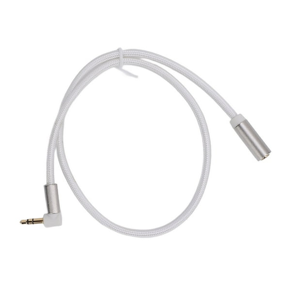 3.5mm Audio Extension Cable, Male to Female Extension Sound Cable with Right Angle Adapter, Stereo Sound Extension Cord for Headphone Speaker Amplifier Tablet