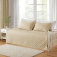 thumbnail image 2 of Kebury 3 Pieces Daybed Cover Set Cozy Sofa Daybed Bedding Double Sided Quilting Bedspread Day Bed Couch Cover With 2 Standard Shams,39"x75", Beige, 2 of 7