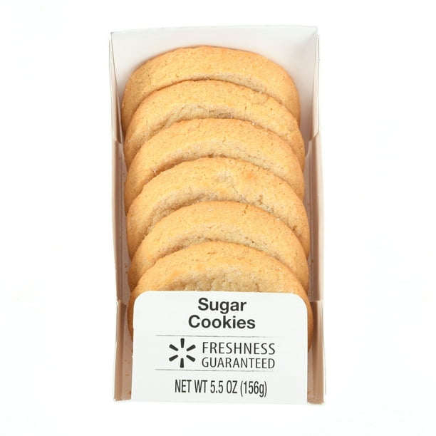 Freshness Guaranteed Sugar Cookies 5 5 Oz 6 Count Walmart Com Walmart Com