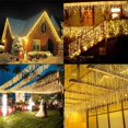 thumbnail image 4 of Cortina de luces Led de carámbano para decoración navideña, guirnalda de calle para exteriores, casa, invierno, boda, Año Nuevo, 2023, 2024 V, UE, 220, 4 of 4