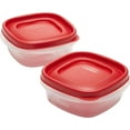 thumbnail image 4 of Rubbermaid Easy Find Lids Food Storage Containers, 1.25 Cup, Racer Red, 4-Piece Set, 4 of 8