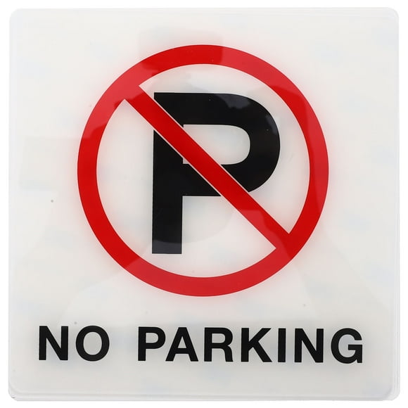 Acrylic No Parking Sign No Parking Symbol Sign Weather-resistant No Parking Warning Sign