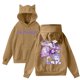 thumbnail image 1 of Pop cazadora para niña Demo-n Hunters Women's Fashion Hooded Sweatshirt Cat Ear Pullover Casual Streetwear Soft Comfortable Long Sleeve Tops for Daily Wear Spring Fall Winter （Light Brown）, 1 of 4