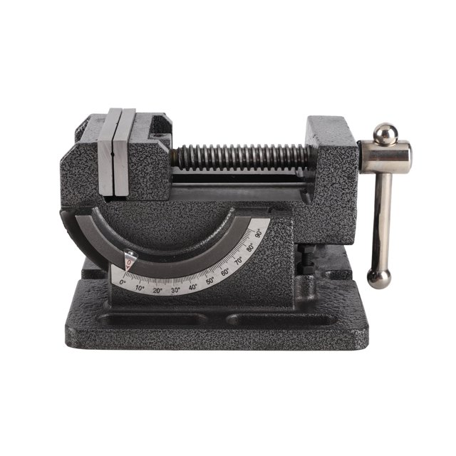 Tornillo de banco para taladro de columna, cuerpo de hierro fundido, accesorio de hardware resistente a la corrosión, inclinable de 3 pulgadas