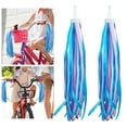 thumbnail image 2 of AMLESO Kids Bike Streamers Bicycle Grips Tassels Boys and Girls Durable 8inch Length Bicycle Handlebar Streamers for Tricycle Riding Blue White Purple, 2 of 10