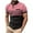 Pink, variant on hotojiny Men's Henley Shirt Stripes Short Sleeve Work T-Shirts Fashion Colorblock Button Tops Casual Business Golf Tee