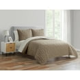 thumbnail image 4 of Mainstays 5-Piece Tan Reversible Quilt Set with Beige Sheets, Twin-XL, 4 of 6