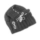 thumbnail image 5 of Gorro de invierno para cosplay de mascotas, disfraz cálido y suave para invierno, gorro de punto para perro. Gris, 5 of 9