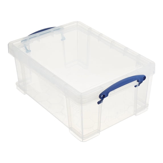 Open Box Really Useful Box 9L Storage Container w/Snap Lid & Clip Lock Handles