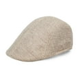 thumbnail image 2 of Eosunjian Men Retro Advanced Hat Solid Color Casual Portable Breathable Sun Protection Anti-UV Literary Newsboy Hat Forward Cap Beret Light Khaki, 2 of 13