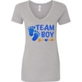 thumbnail image 3 of Inktastic Team Boy Women's V-Neck T-Shirt, 3 of 5