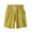 Yellow, variant on Ltctricy Bermuda Shorts for Women Elastic High Waisted Drawstring Knee Length Cotton Shorts Comfy Lounge Shorts