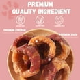 thumbnail image 4 of (2 pack) Pawmate Chicken & Duck Wrapped Sweet Potato Donut Dog Treats, Nutritious, Natural & Chewy Snack for All Dogs, 11oz, 4 of 12