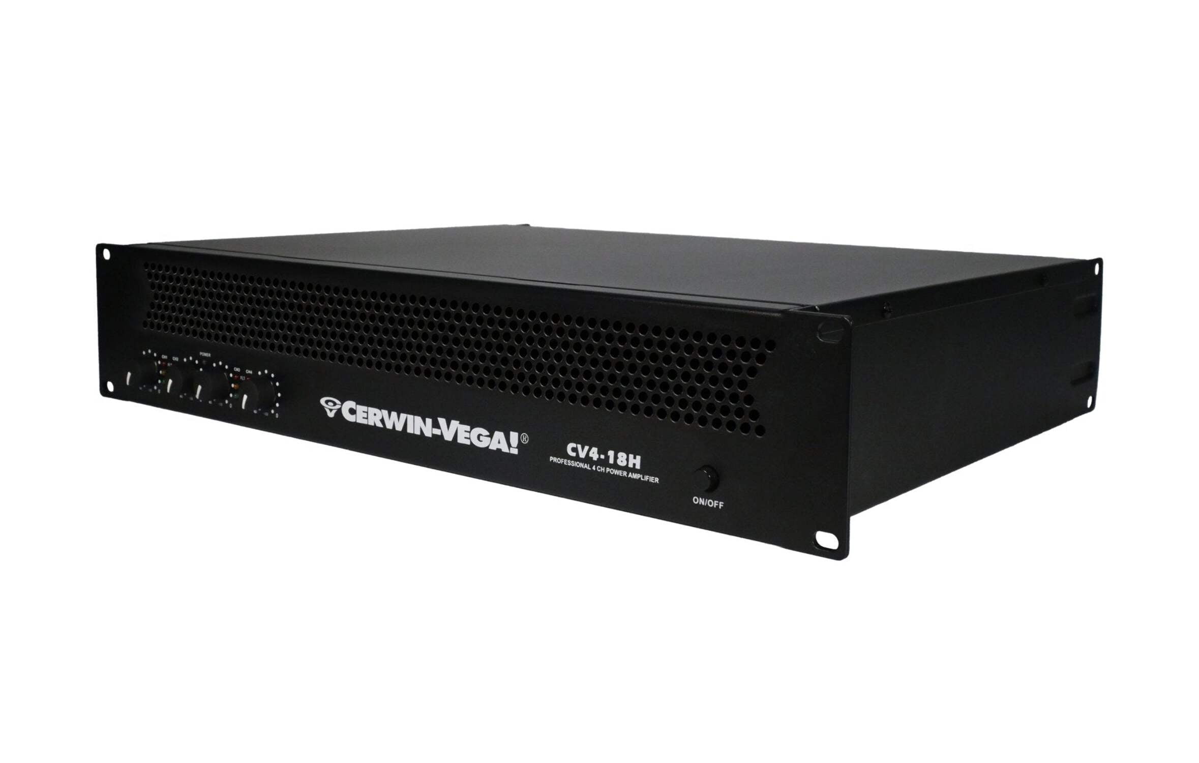 4-Channel Power Audio Amplifier, 1820W 120V-Bridging 8Ω - CV4-18H