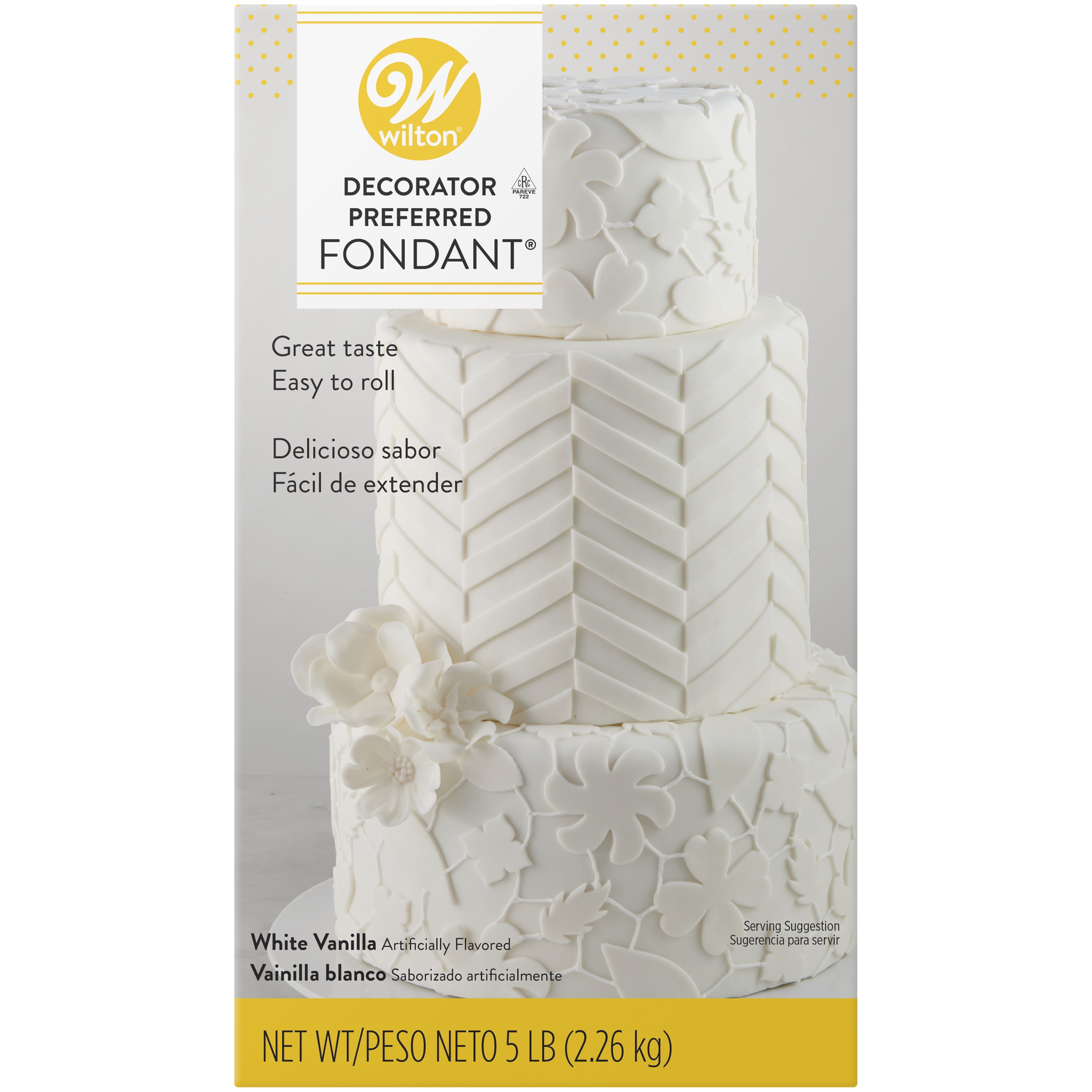 Wilton Decorator Preferred Premade White Fondant , 5 lb.