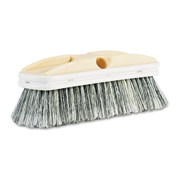 Polystyrene Vehicle Brush W/vinyl Bumper, 2 1/2" Bristles, 10" Brush | Bundle of 5 Each