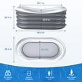 thumbnail image 3 of Portable Collapsible Inflatable Bathtub for Adults, Foldable SPA Bathtub for Indoor and Outdoor, Blow-up Bathtub with Electric Pump for 1-2 People, 3 of 7