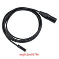 thumbnail image 1 of Dual Shielded Audio Cable Wear-resistant Durable Sound Plug Adapter Video Camera Switch Home Supplies for Smartphone Microphone Music Player 2m, 1 of 7
